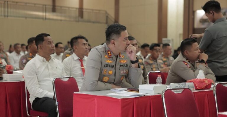 Kapolres Gowa Ikuti Gelar Operasional Triwulan I Polda Sulsel