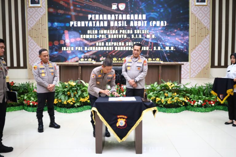 *Taklimat Akhir Audit Kinerja Itwasda Polda Sulsel Tahap I T.A. 2026, Kapolda Tekankan Perbaikan dan Akuntabilitas Kinerja*