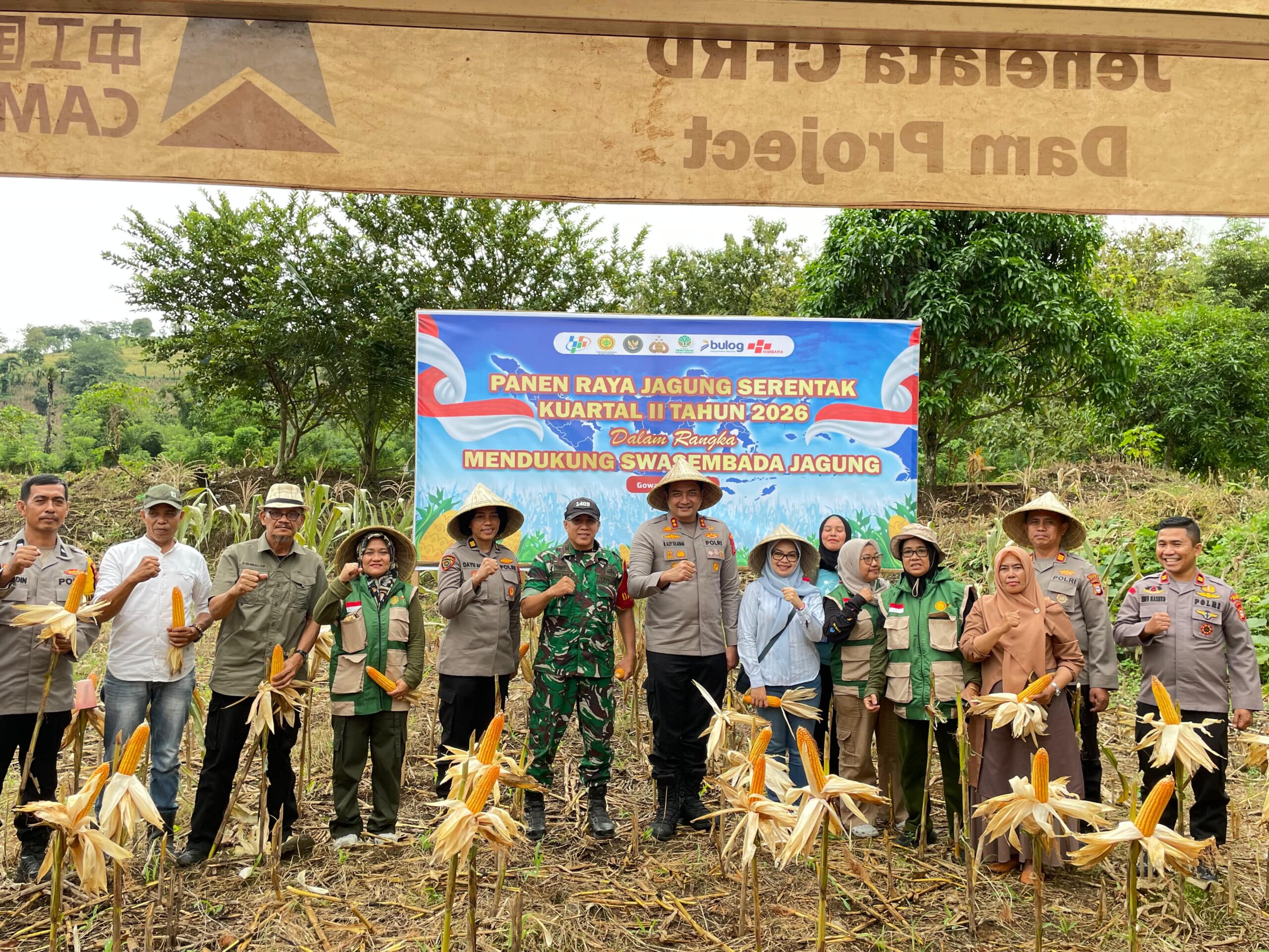 Kapolres Gowa Hadiri Panen Raya Jagung Serentak Kuartal II 2026 di Kecamatan Manuju