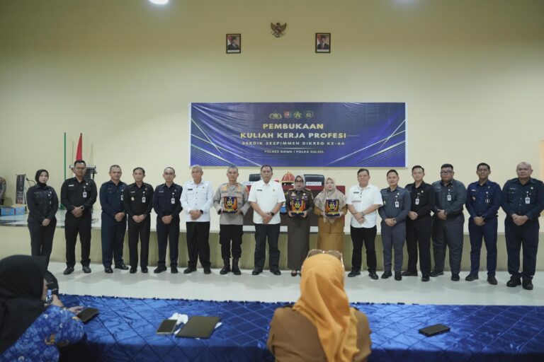 Pembukaan KKP Sespimmen Polri Dikreg Ke-66 T.A 2026 Digelar di Polres Gowa
