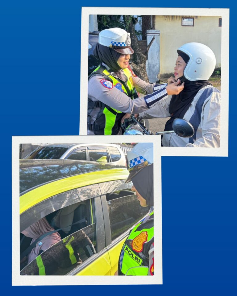 Sosialisasi Keselamatan Berlalu Lintas, Polres Jeneponto Tekankan Pentingnya Sabuk Keselamatan dan Helm Berstandar