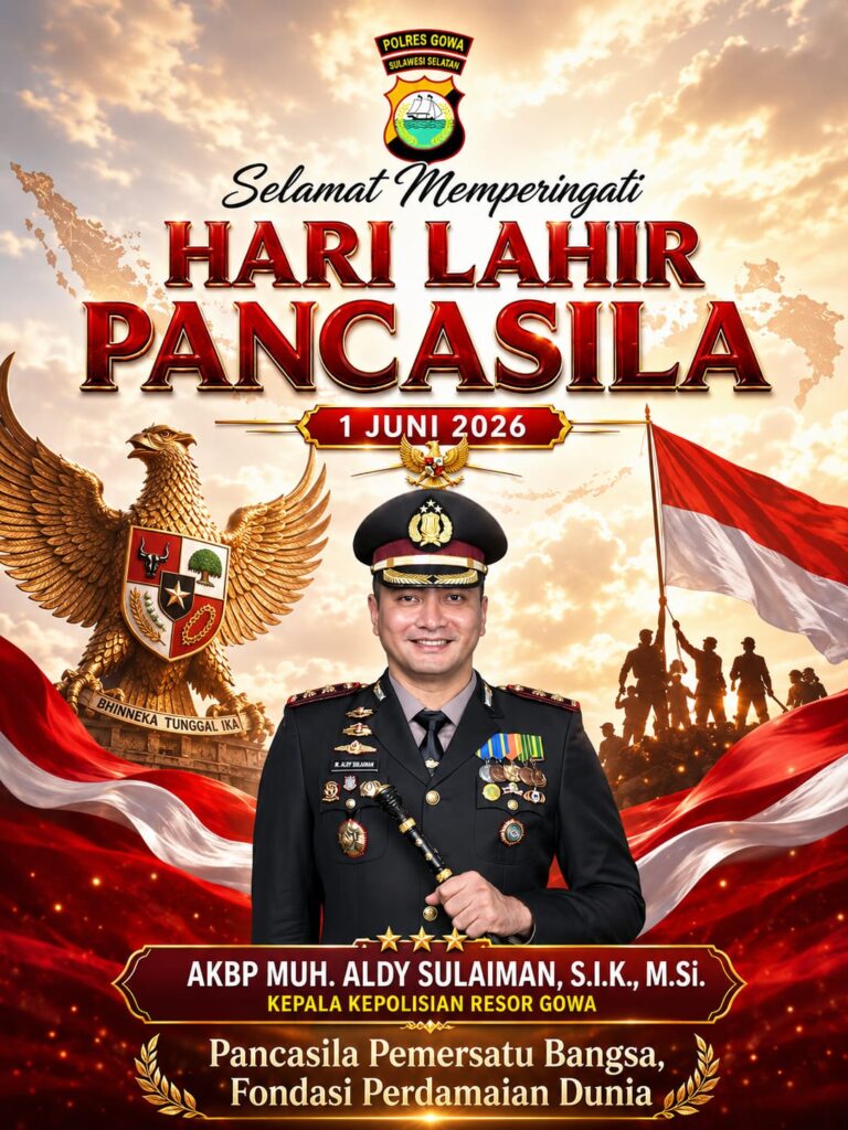 Semangat Hari Lahir Pancasila, Kapolres Gowa Ajak Masyarakat Perkuat Persatuan