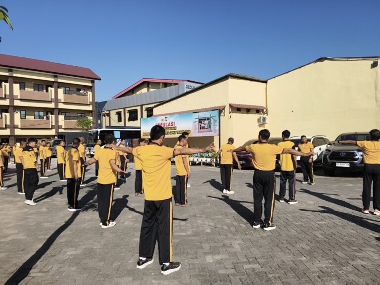 Awali Hari dengan Semangat dan Kebersamaan, Polres Gowa Gelar Olahraga Pagi Bersama