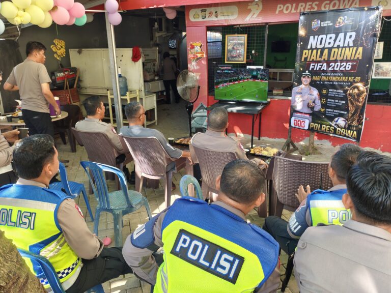 Saksikan Meksiko vs Korea Selatan, Polres Gowa Gelar Nobar Piala Dunia 2026