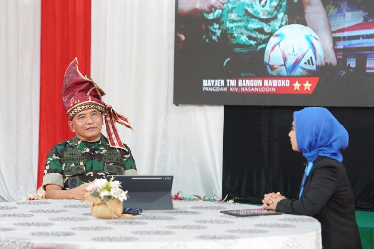 *Isi Acara Dialog Paraikatte TVRI Sulsel, Pangdam XIV/Hsn Gaungkan Semangat Piala Dunia, Koperasi Merah Putih Jadi Motor Kebangkitan Ekonomi*