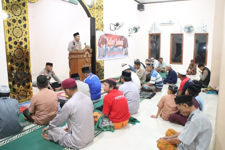 Gelar Safari Subuh, Kapolres Jeneponto : Pererat Silaturahmi dan Serap Aspirasi Warga