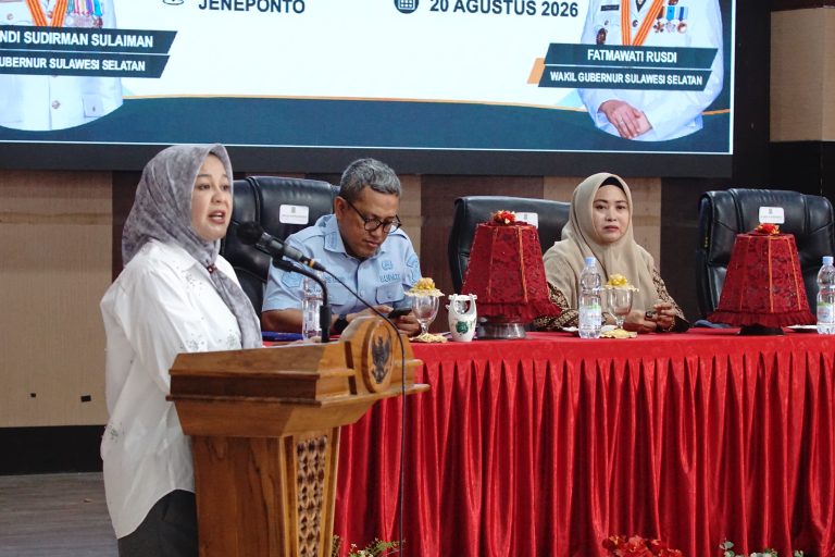 *Wagub Sulsel Dorong Penguatan Sinergi Pemerintah, Dukung Pemberdayaan Perempuan di Jeneponto*