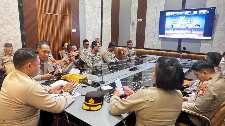 Polresta Gowa Ikuti Zoom Meeting Stamaops Polri, Perkuat Kesiapan Penanganan Bencana
