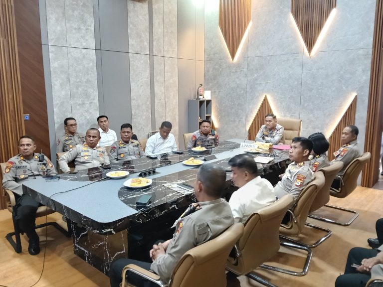 Kapolresta Gowa Pimpin Jajaran Ikuti Vicon Taklimat Awal Audit Kinerja Tahap II